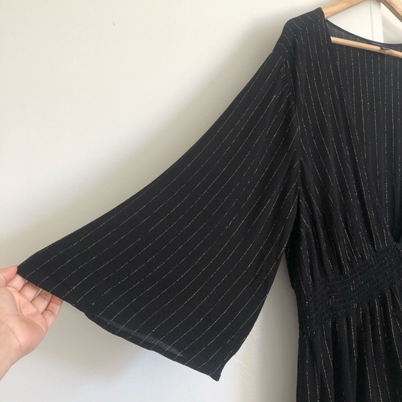 Torrid black gauze smocked babydoll blouse Size 2X - Picture 6 of 8